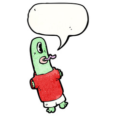cartoon talking alien