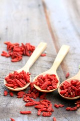 Red dried goji berries