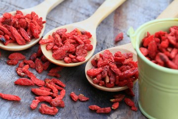 Red dried goji berries
