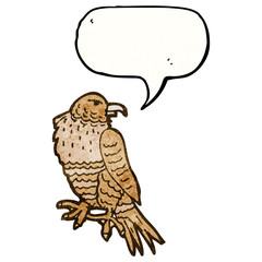 cartoon bird of prey