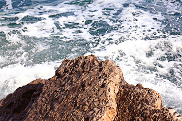 texture of sea waves rocks surf