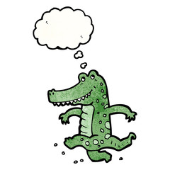 cartoon dancing crocodile