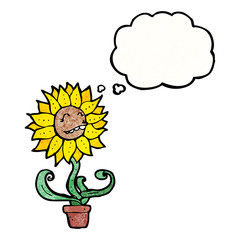 cartoon sunflower
