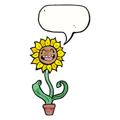cartoon sunflower