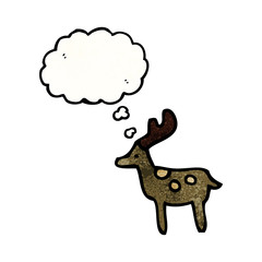 cartoon reindeer symbol