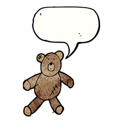 child's drawing of a teddy bear