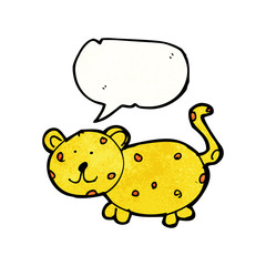 child's drawing of a cheetah