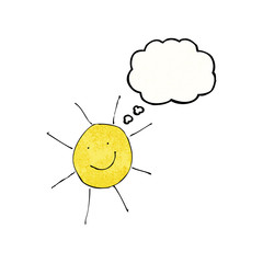 child's drawing of sunny weather