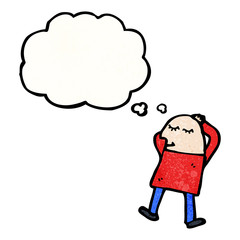 cartoon sleeping man