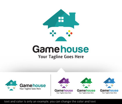 Game House Logo Design Template