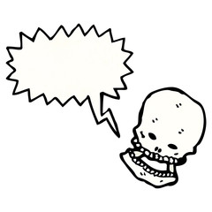 laughing skull cartoon