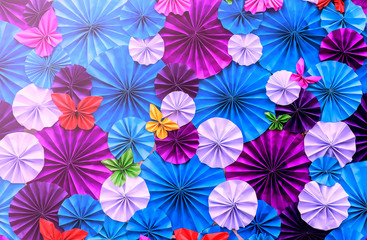 Fototapeta premium Artificial paper flowers