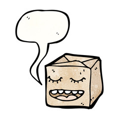 talking mail package cartoon