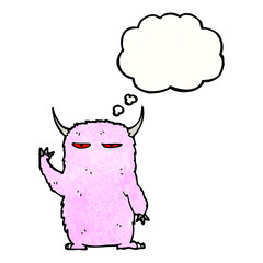 cartoon pink monster