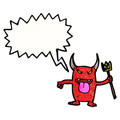 cartoon little devil