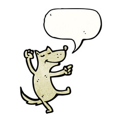 cartoon dancing dog