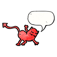 cartoon little devil