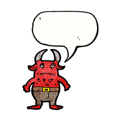 cartoon little devil