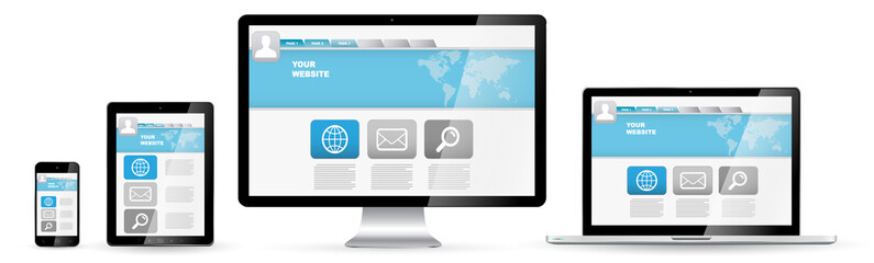 Modern digital tech device collection