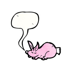 little pink rabbit cartoon