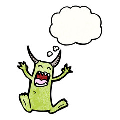 cartoon little monster