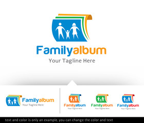 Family Album Logo Design Template 