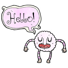 cartoon cloud monster