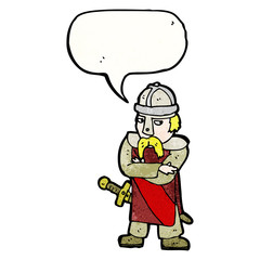 cartoon saxon warrior