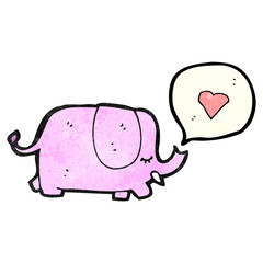 cartoon pink elephant