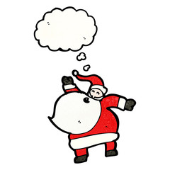 cartoon dancing santa claus