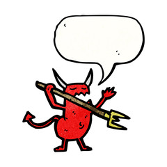 cartoon little devil