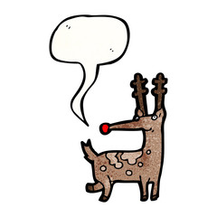 cartoon reindeer