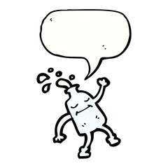 milk bottle cartoon character