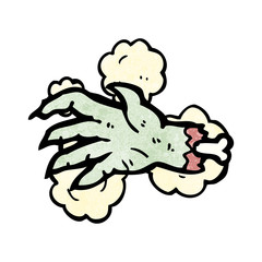 cartoon zombie hand