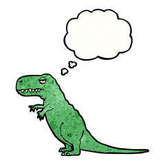 t-rex with thought bubble