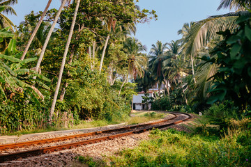 Railway line at Hikkaduwa