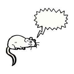 cartoon squeaking mouse