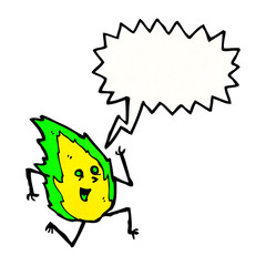 cartoon flame sprite
