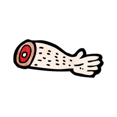 cartoon severed arm
