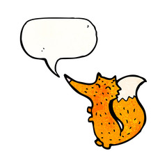 cartoon little fox