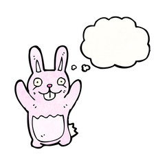 pink rabbit cartoon