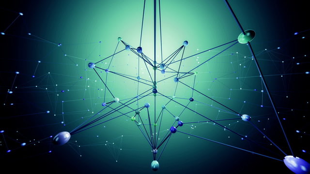 Network structure. Loop animation.