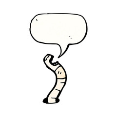 cartoon earthworm