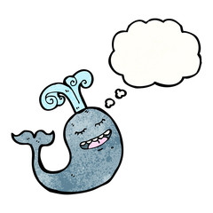 happy cartoon whale