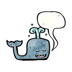 cartoon singing whale