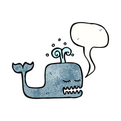cartoon singing whale
