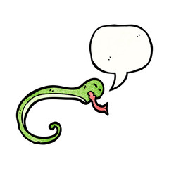 hissing snake cartoon