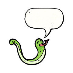 hissing snake cartoon