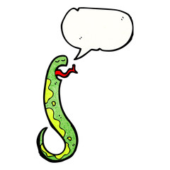 hissing snake cartoon