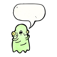 gross ghost cartoon